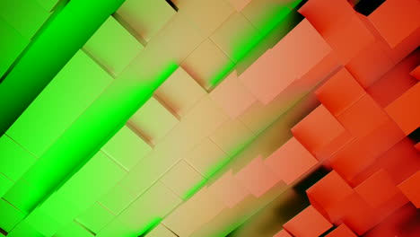 abstract geometric cubes pattern