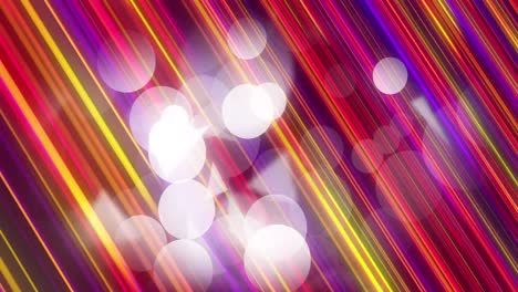 animación de formas en movimiento sobre senderos coloridos