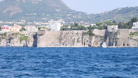 panoramic view of sorrento's coastline and cliffs