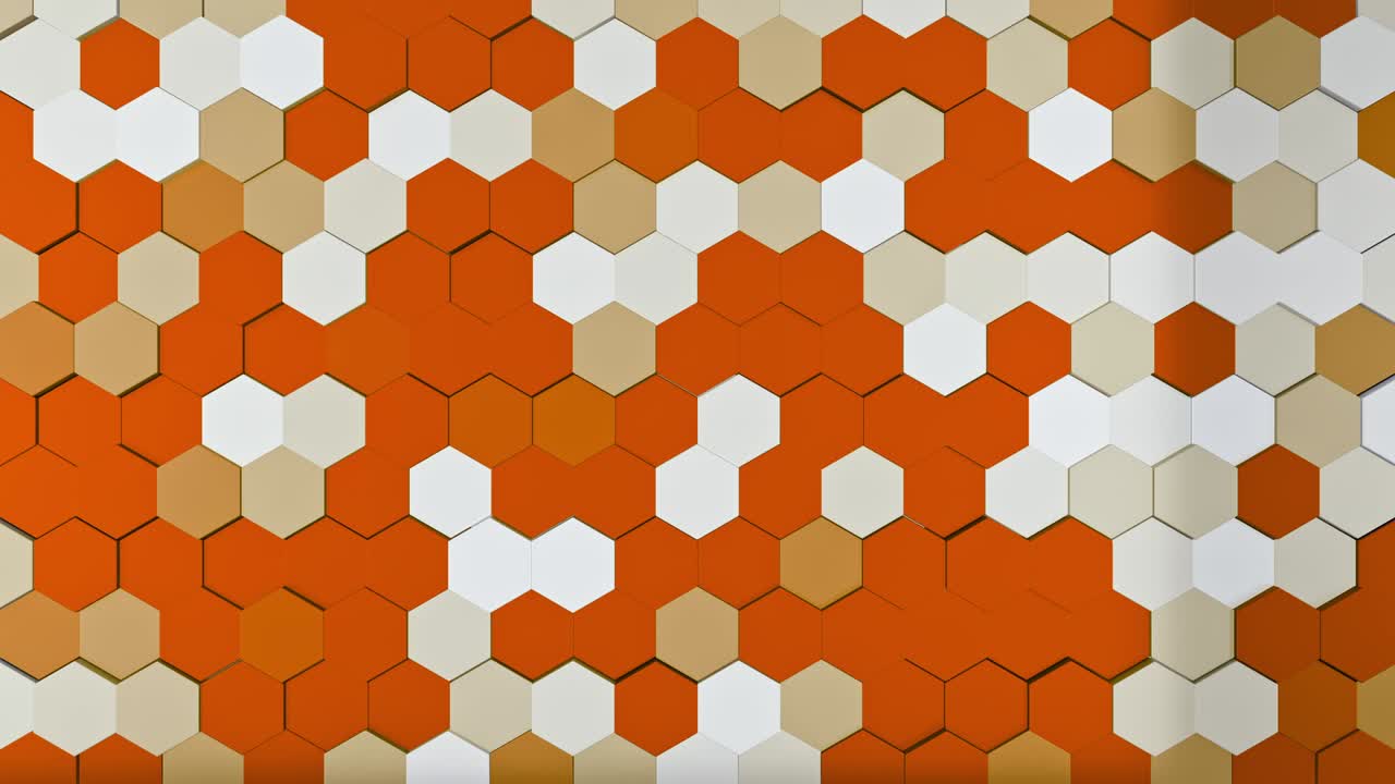 el patrón hexagonal salta, el fondo 4k, el video de bucle de animación cg,