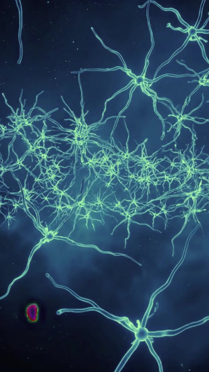 Microscopic View of Neural Network Connections in the Brain