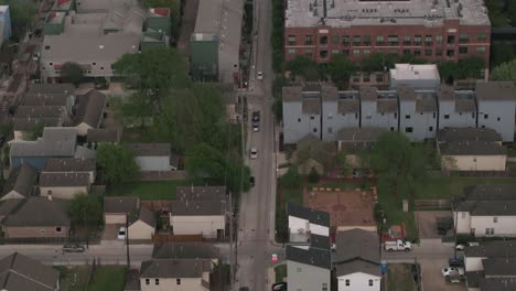 birds eye view of the historic freedman town in houston, texas