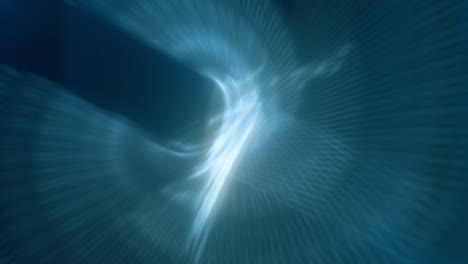 draaiende abstracte blauwe gradiënt licht als futuristische technologie vr nieuws achtergrond lus