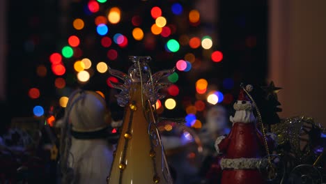 cu christmas ornaments on table - shallow focus slider right