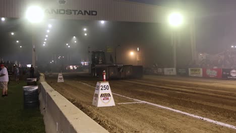 pulling sled backing up after tractor pull event