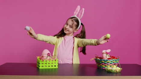 Enthusiastic-young-girl-playing-peek-a-boo-in-front-of-camera