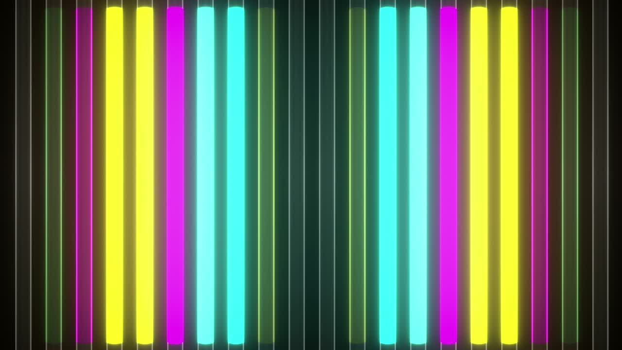 las luces de color neón de 4k. fondo en bucle