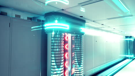 a futuristic corridor