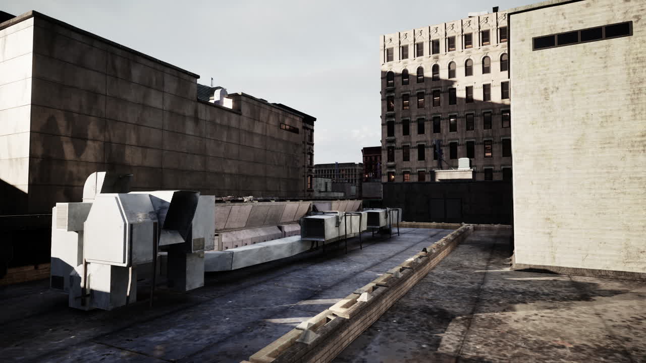 Vista dal tetto di un paesaggio urbano