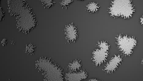 fondo abstracto moléculas de virus digitales en escala de gris