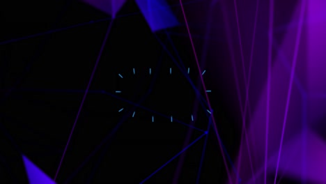 animación de diversas formas que se mueven sobre fondo negro