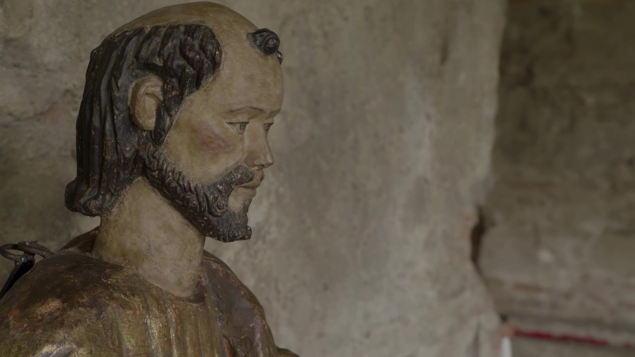 Statua di Santo Hermano Pedro ad Antigua Guatemala.