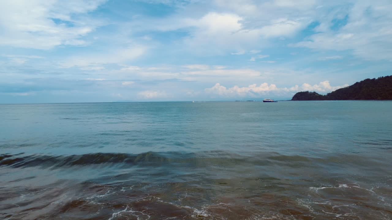 The Beautiful Coastline of a Central American Tropical Paradise in Costa Rica