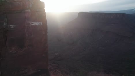 aerial view of castleton tower: the iconic red rock of moab