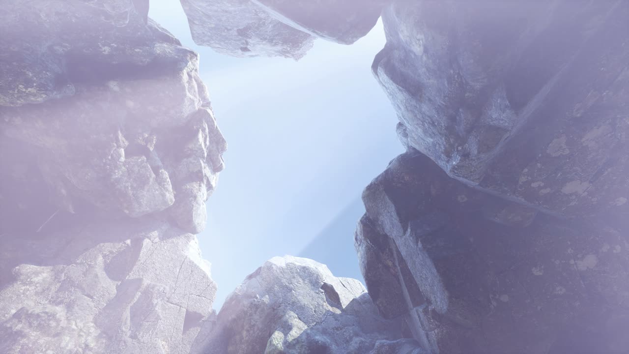 신비한 동굴 안의  ⁇ 빛