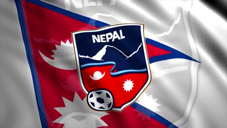 bandera del equipo nacional de fútbol de nepal