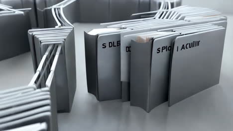 abstract book stacks