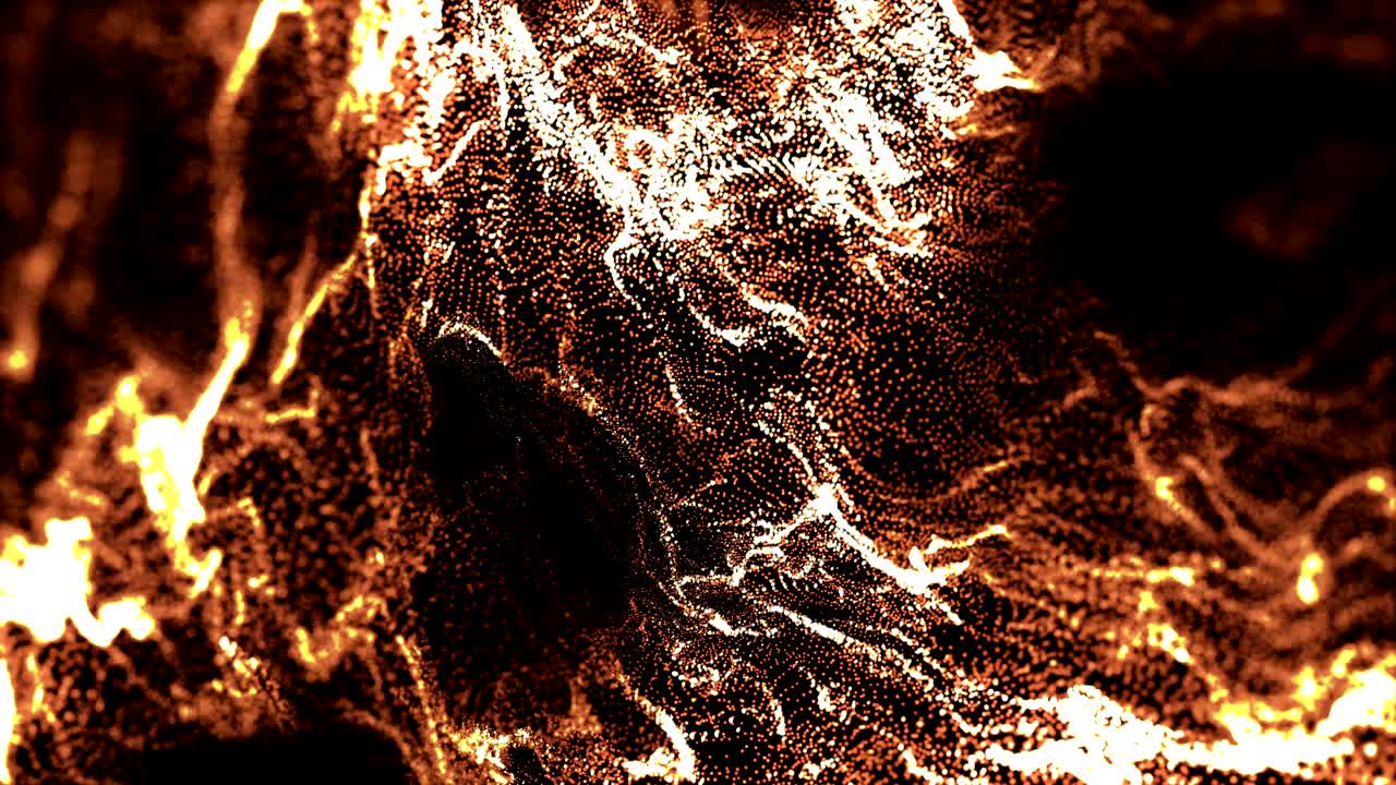 Sfondo continuo con particelle d'oro 4K.