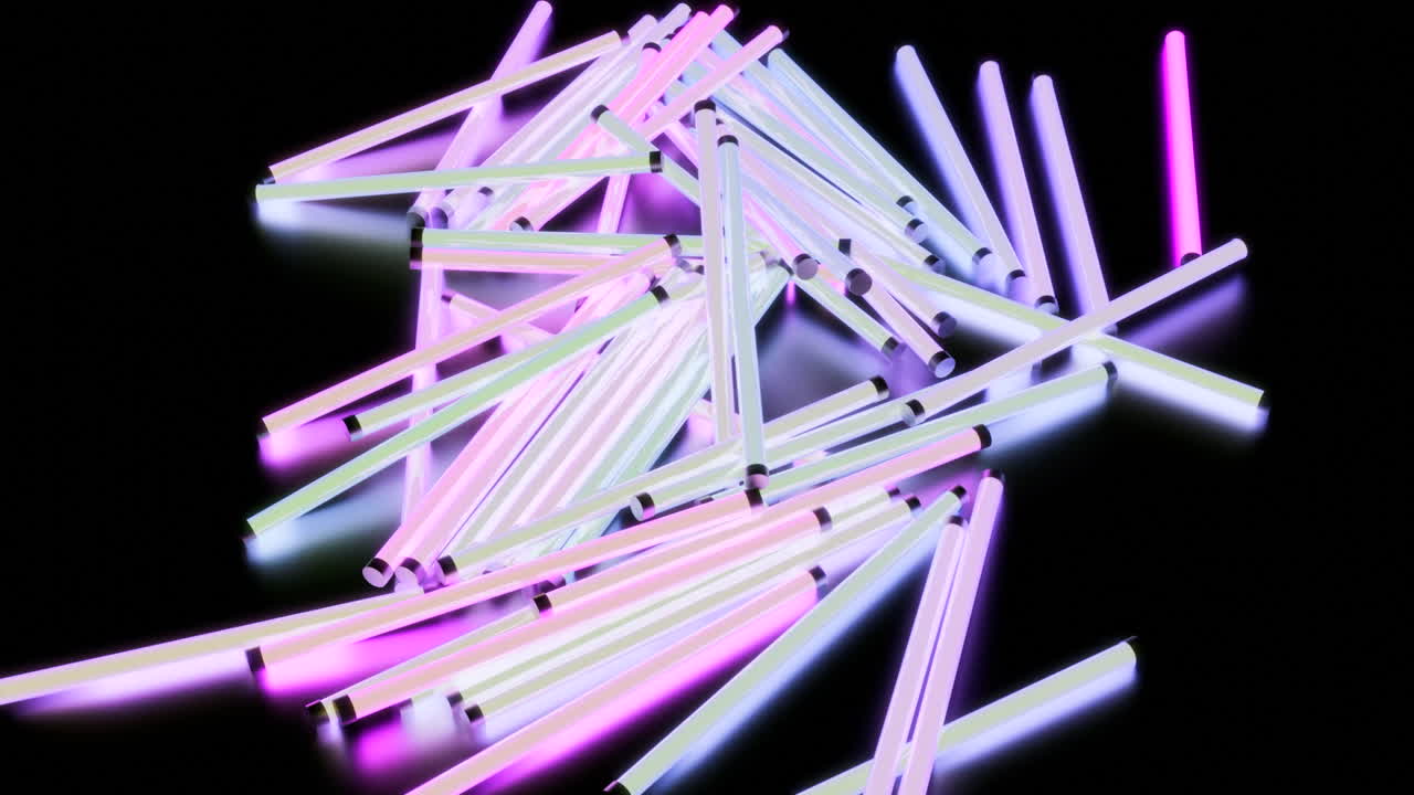 composición de los tubos de neón abstractos