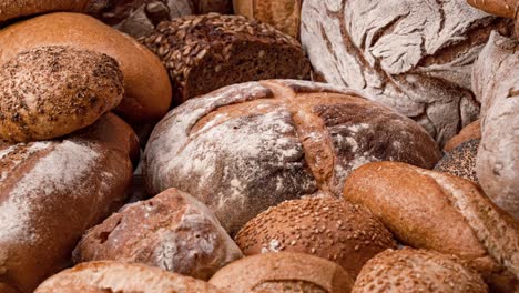 Freshly-baked-natural-bread-is-on-the-kitchen-table.