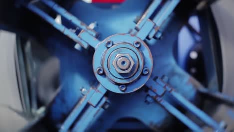 close-up of industrial machinery parts