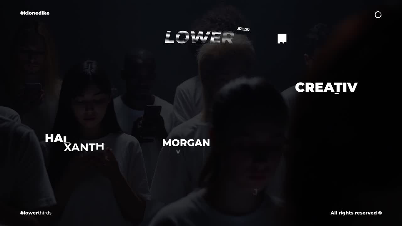 Dynamic Lower Thirds Titles Featuring People in Various Settings