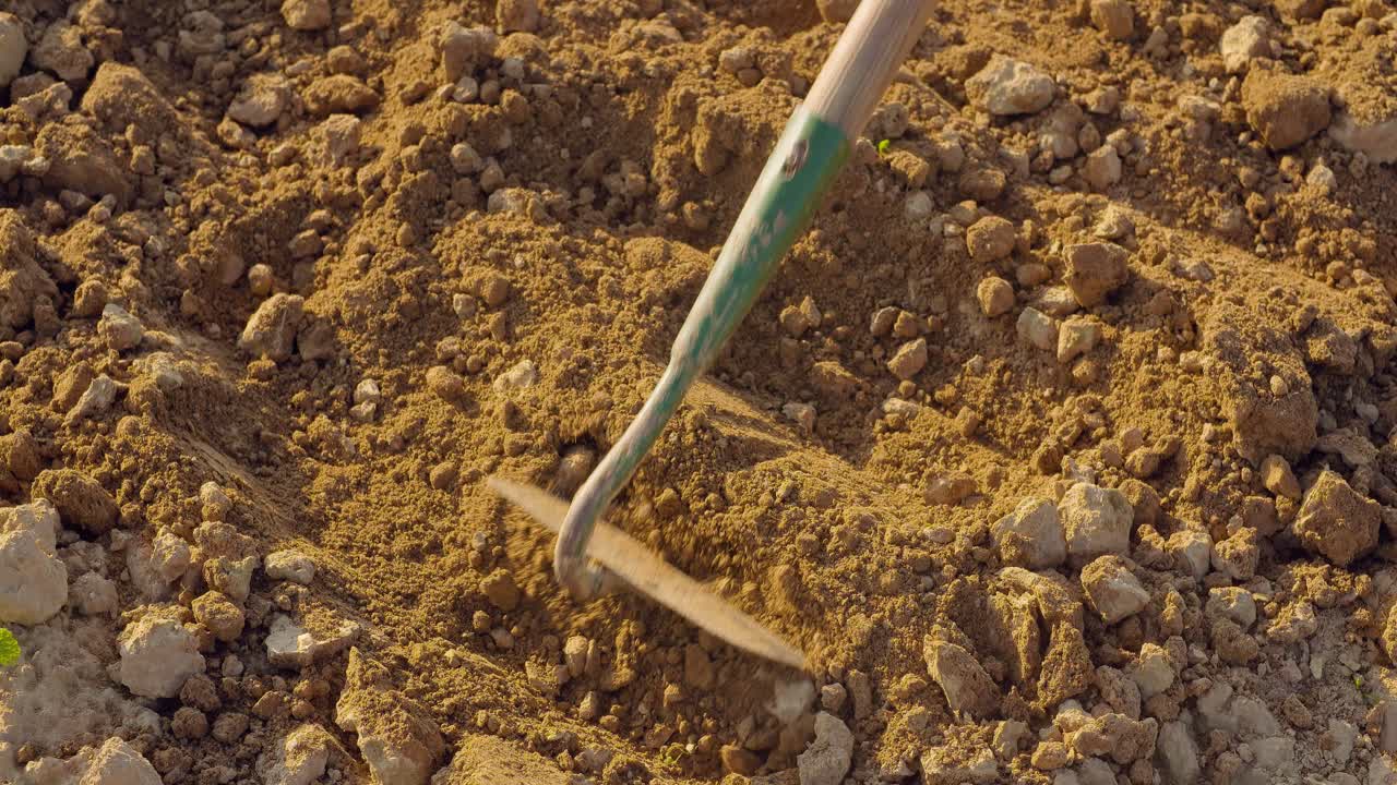 Attrezzo agricolo che zappa il campo 3