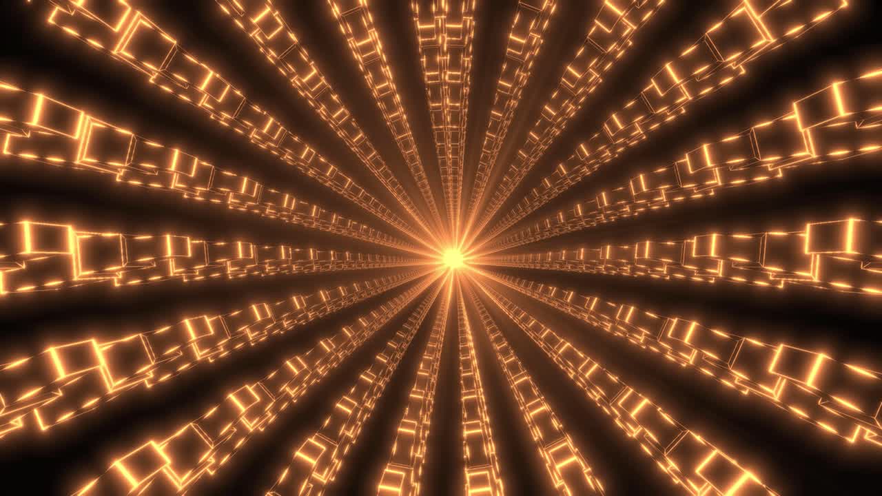 추상적인 반이는 빛의 터널
