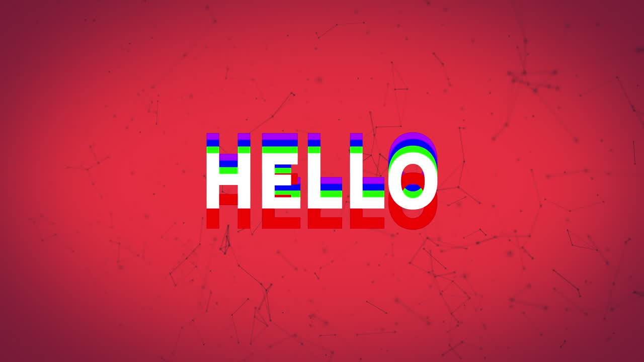 원활한 루프 연결에 대한 안하세요 무지개 텍스트의 애니메이션