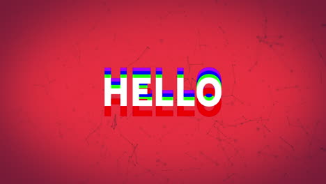 animación del texto del arco iris de salud en conexiones de bucle sin costuras