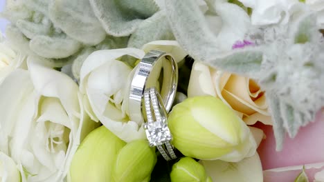 closeup shot of wedding or engagement ring