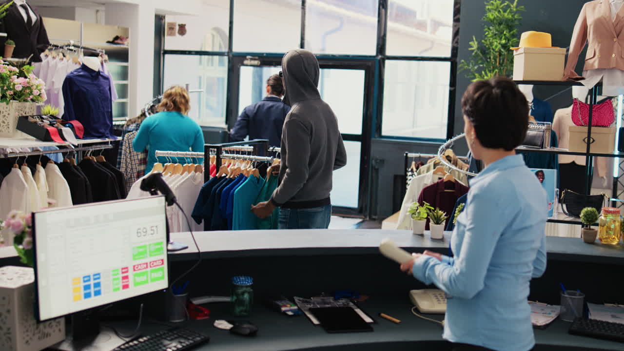 강도가 세련된 셔츠를  ⁇ 쳤습니다.