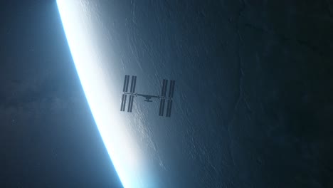 international space station in orbit