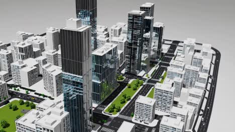 modern cityscape model