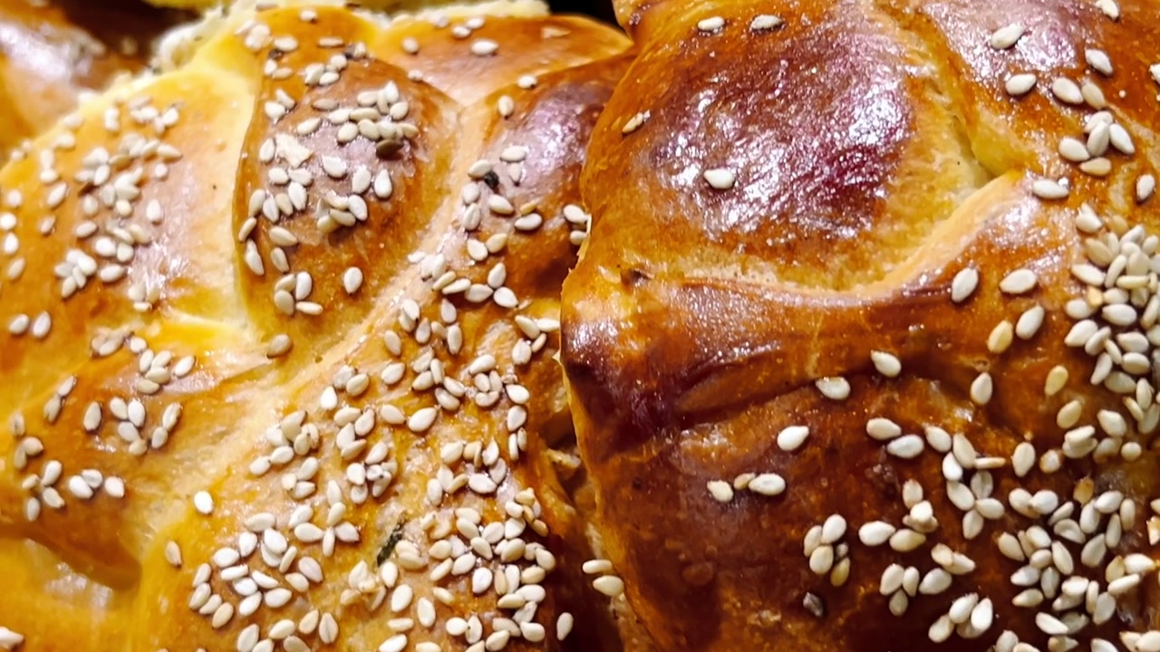 Traditional bread for the Day of the Dead, eaten in November