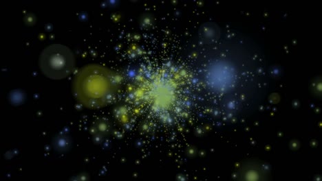 partículas abstractas galaxias estrellas