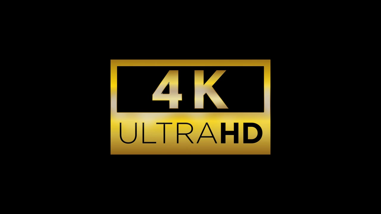 Logo badge dorato animato 4K Ultra HD