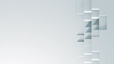 background white paper for business presentation. minimal pattern, animated 3d rendering. cubes. hi-tech.  uhd 3840x2160 paper background.