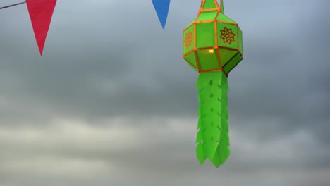 paper lantern on festival in country