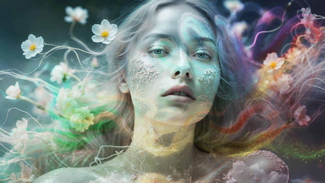 Ethereal Floral Fantasy Portrait