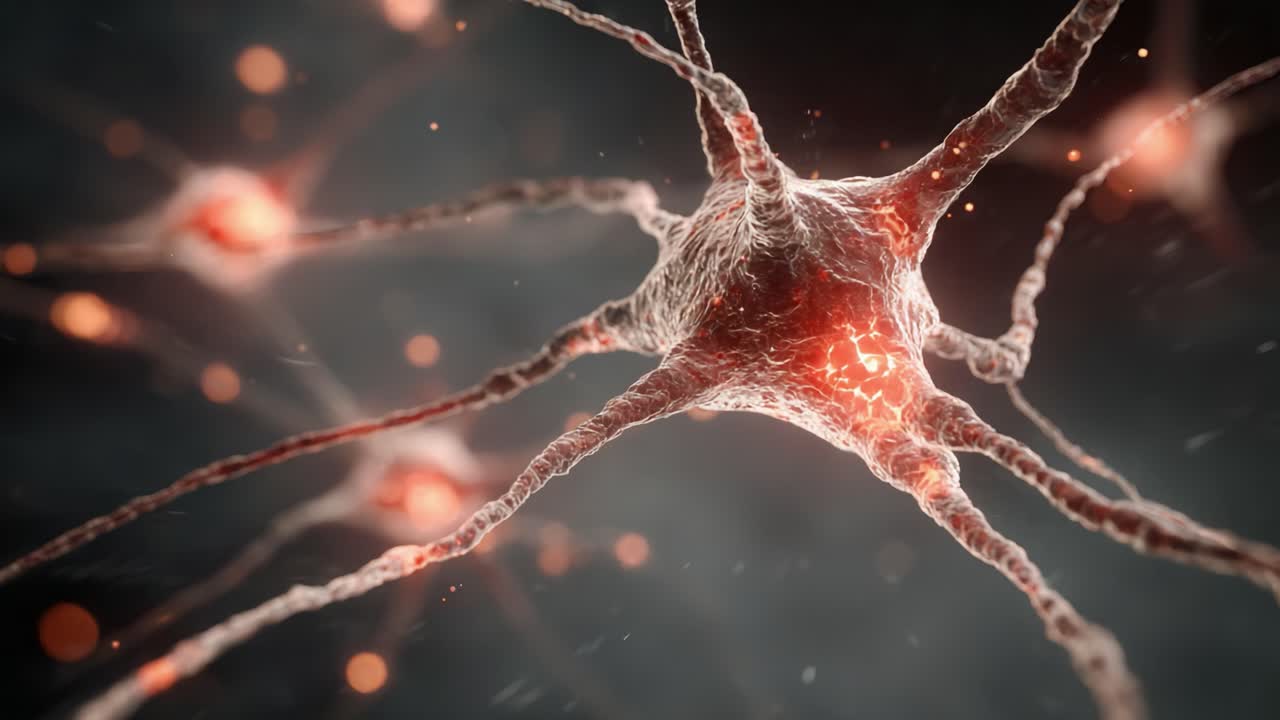 An Intricate Examination of Neurons: Detailed Visuals Show the Complex Interconnections and Dynamics of Nerve Cells in a Neural Network Environment