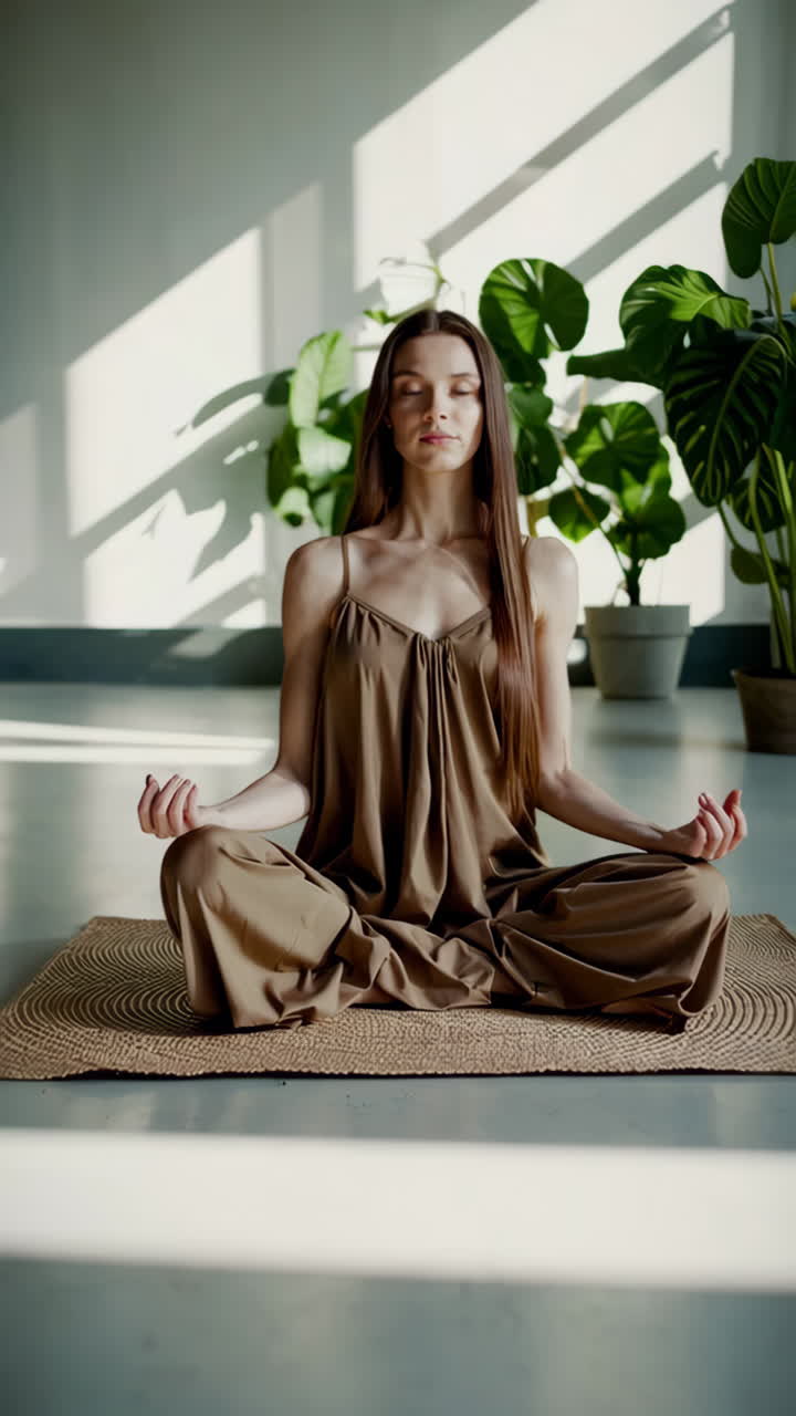 Woman in a Brown Dress