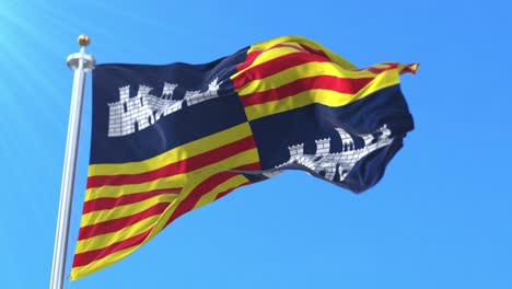 bandera del antiguo reino de mallorca, españa