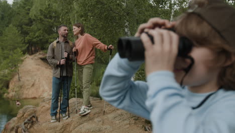 family on a hiking adventure