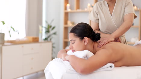 masaje, terapia de spa de lujo