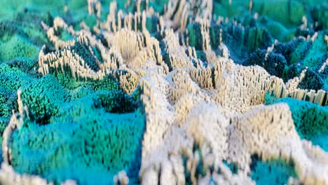 la forma de onda topográfica abstracta de 4k.