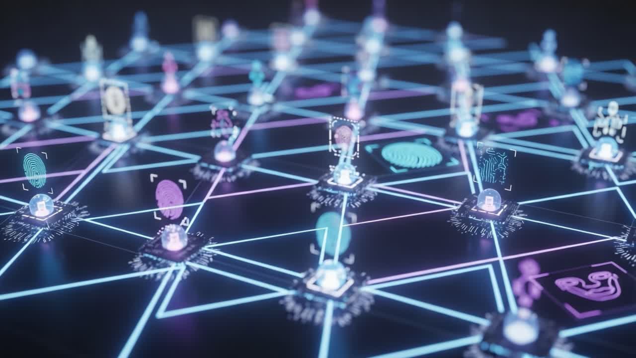 A Futuristic Digital Network Displaying Interconnected Interfaces, Icons, and Data Points Highlighting Technology's Influence on Modern Connectivity and Information Exchange