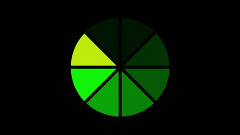 animation colorful loading circle isolate.