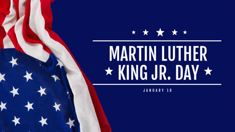 Animation-of-happy-martin-luther-king-day-text-over-american-flag