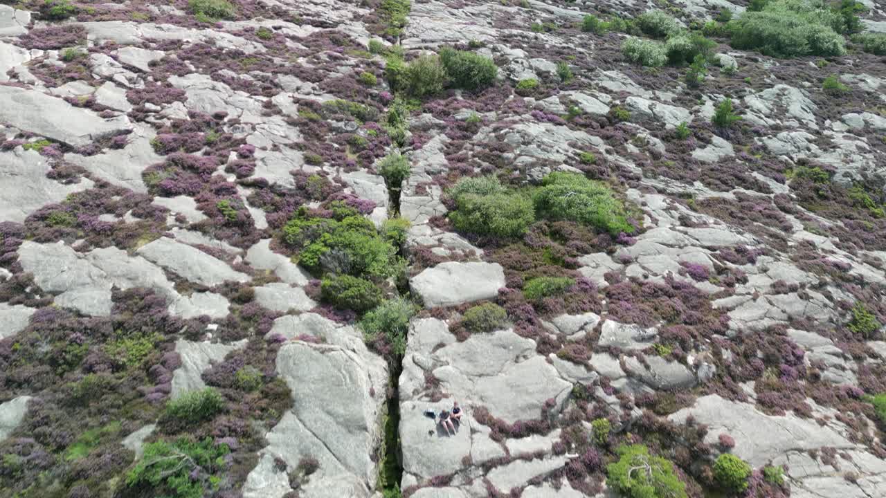 fjallbacka 스웨덴 바위 균열 비행 드론